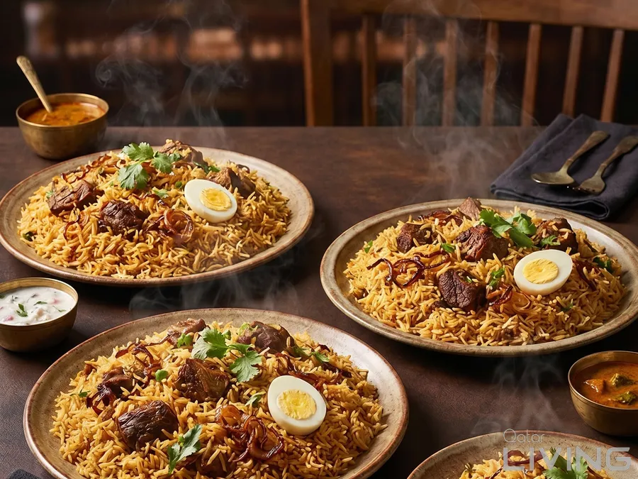 اطلب 3 برياني أو بولاو كبير واحصل على واحد وسط مجانًا