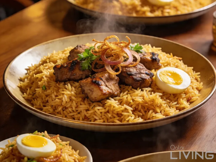اطلب 3 برياني أو بولاو كبير واحصل على واحد وسط مجانًا