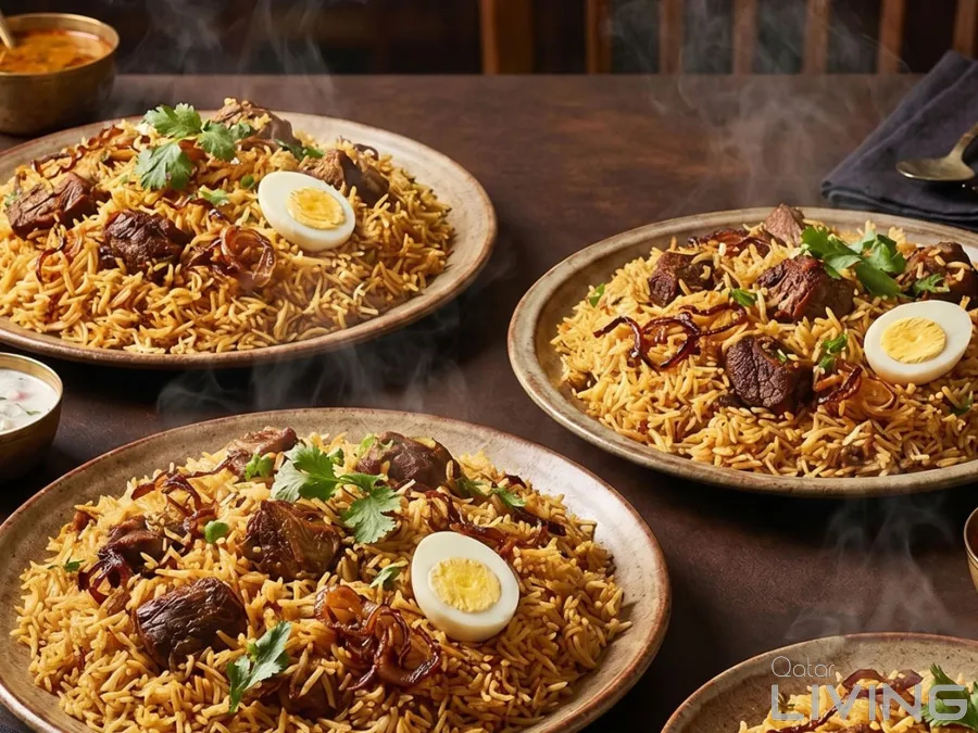 اطلب 3 برياني أو بولاو كبير واحصل على واحد وسط مجانًا