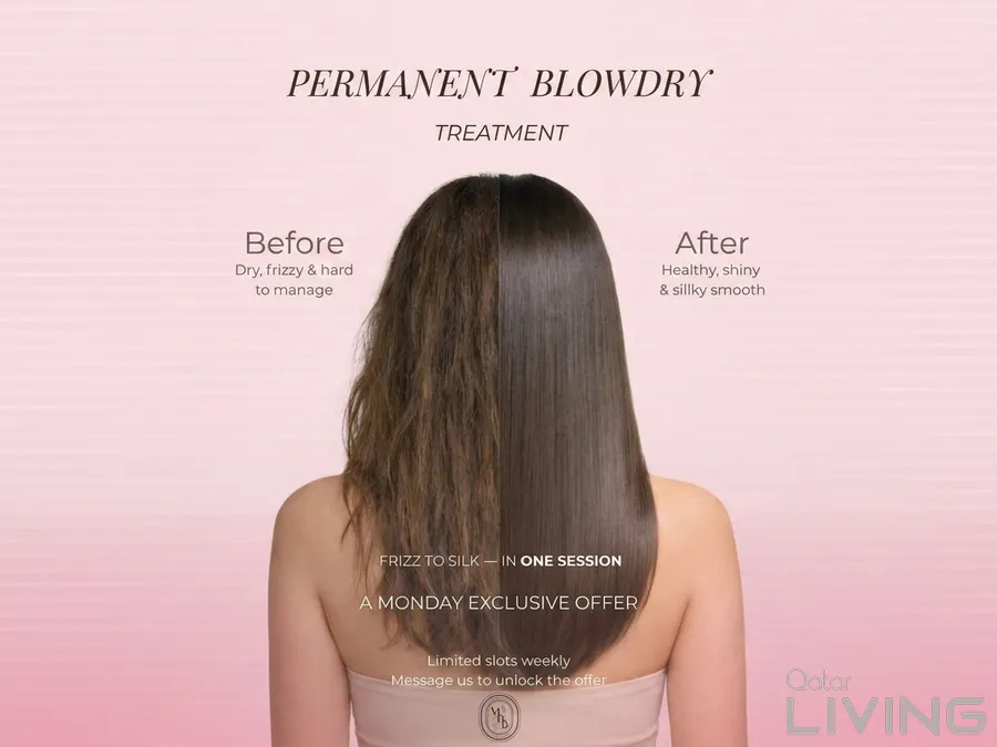 Permanent Blow Dry Treatment - 497 QAR