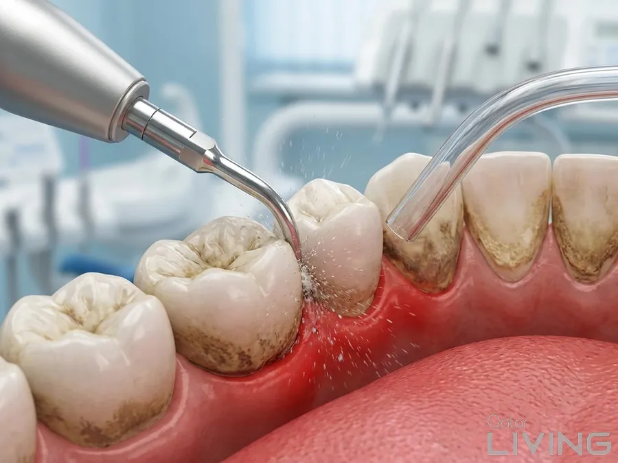 احجز جلسة تنظيف أسنان احترافي واحصل على الثانية مجانًا