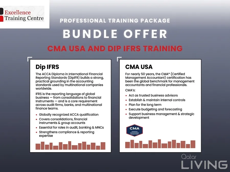 خصم 20% - CMA USA وDipIFRS (ACCA)