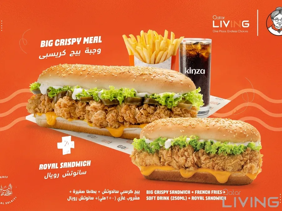 Buy 1 Big Crispy Meal - Get 1 Royal Sandwich Free