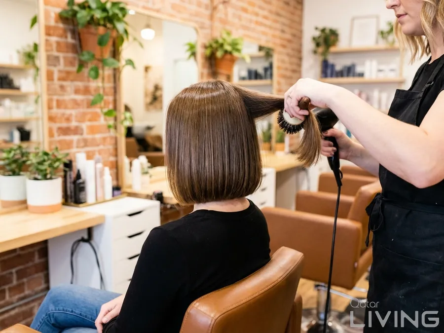 Hair Wash & Blow Dry (Short Length) - 100 QAR