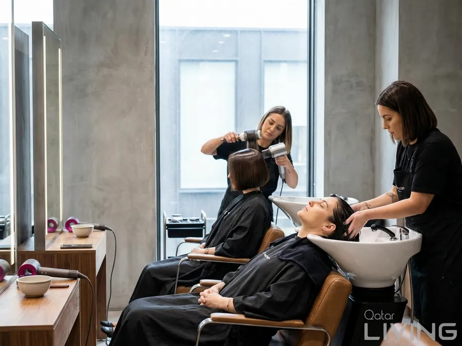 Hair Wash & Blow Dry (Short Length) - 100 QAR